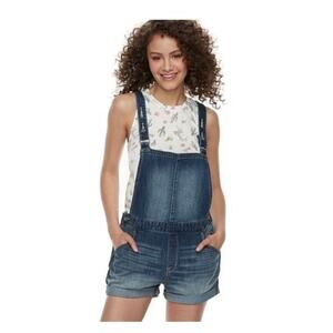 Denizen by Levi's Loose Fit Cuffed Dark Blue Denim Jean Shortall Size XS